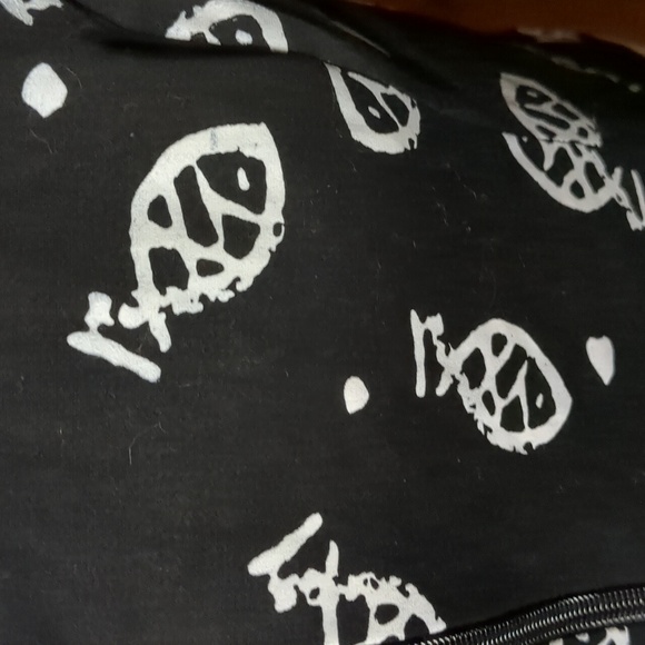 GILANI* lined zip front fish print white trimmed crop top/vest style top size 16 - Picture 4 of 13